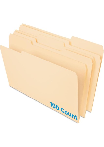 Dosya Klasörü, Yasal Boy, Manila, 1/3 Kesim, 100/BX (753 1/3)