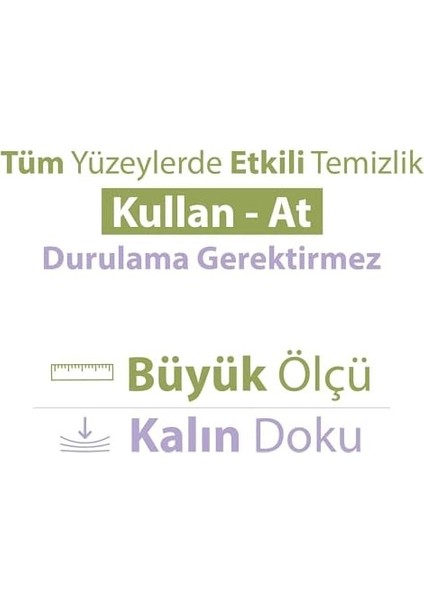 Turco Doğadan Pratik Temizlik Yüzey Havlusu Lavanta 100 Yaprak