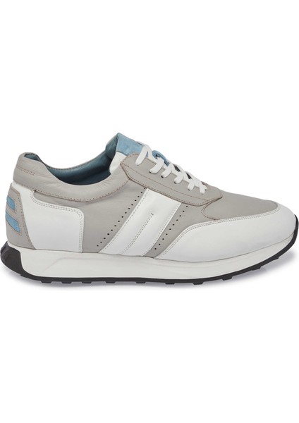Beyaz Hakiki Deri Erkek Sneaker - E24I1AY56818-A26