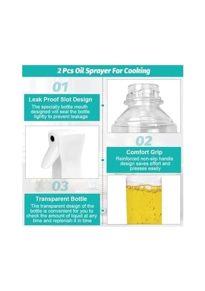 Adet Şeffaf Air Fryer Yağ Spreyi Salata ve Fırın Için Yağ Püskürtücü Çok Amaçlı Yağdanlık fiyatları