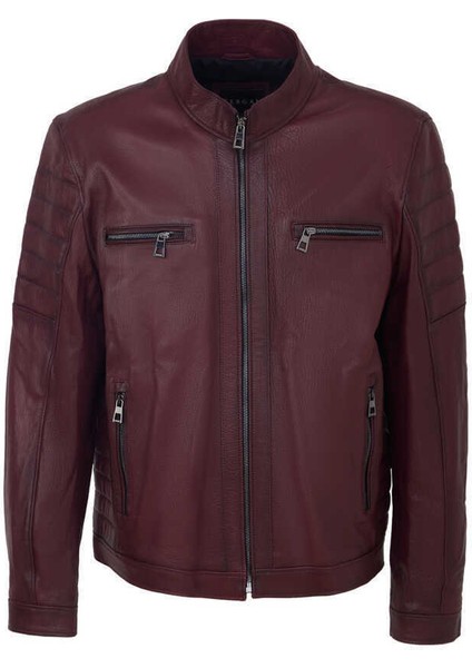 Bordo Hakiki Deri Erkek Hakiki Deri Mont - E23BDM310545-R4X indirimleri