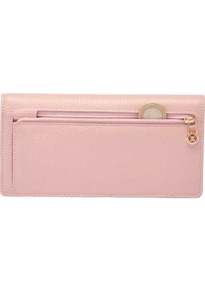 Pembe Hakiki Deri Kadın Cüzdan - S1CB00005685-T8A