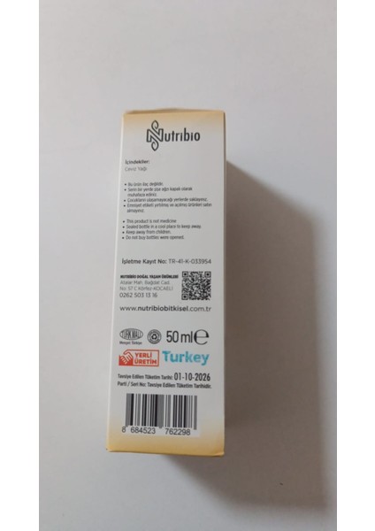 Soğuk Sıkım Ceviz Yağı 50ML fiyatları