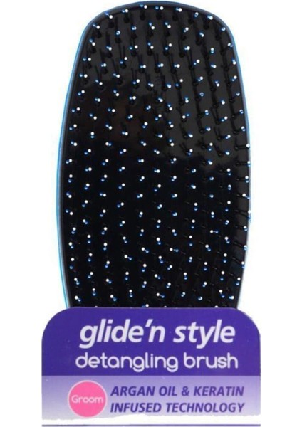 Glıde'n Style Tender Care Argan Yağı ve Keratinli Sapsız Açma Tarama Fırçası GS-326