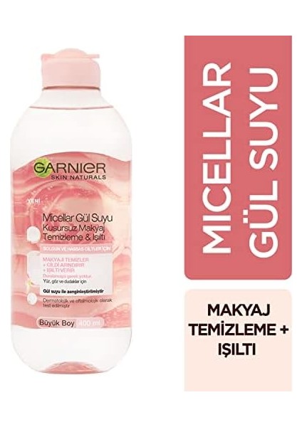 Garnier Micellar Gül Suyu Kusursuz Makyaj Temizleme & Işıltı (400 Ml) fiyatları