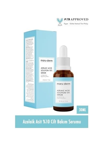 Maruderm Azelaik Asit Aydınlatıcı Cilt Serumu 30 ml modelleri