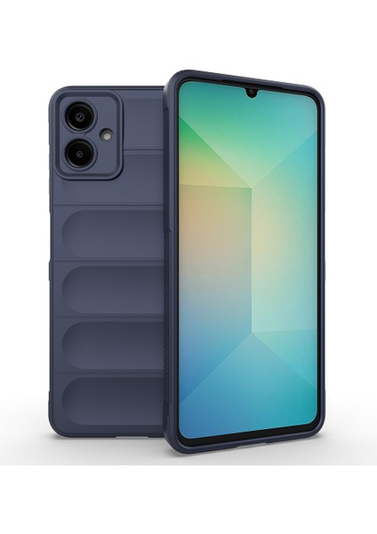 Samsung Galaxy A07 Kılıf Flannel Etnik Tpu Dalgalı Kapak