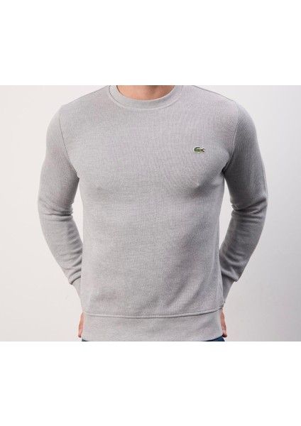 Bisiklet Yaka Dar Kesim Gri Erkektriko fiyatları