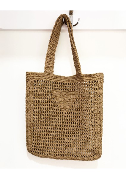 Doğal Hasır Plaj Çantası – Bohem Tarz, Yazlık El Yapımı Model fiyatları
