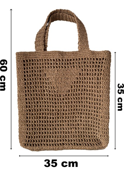 Doğal Hasır Plaj Çantası – Bohem Tarz, Yazlık El Yapımı Model fırsatları