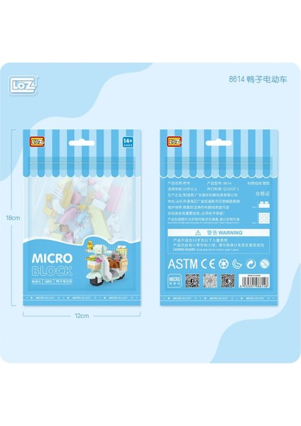 LZ8614 LOZ Sevimli Motor Blok Seti Mini Poşet