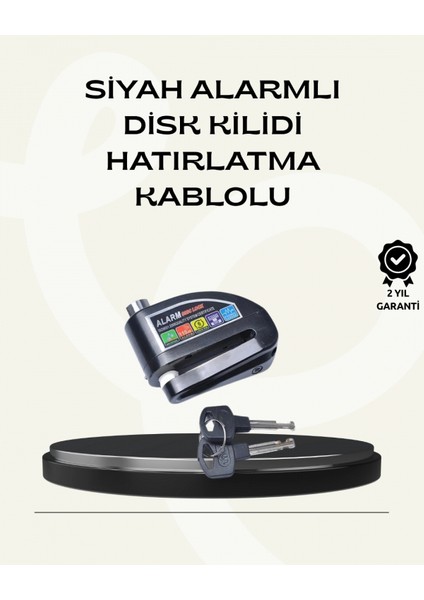 Çift Modlu 110DB Alarmlı Disk Kilidi Suya Dayanıklı