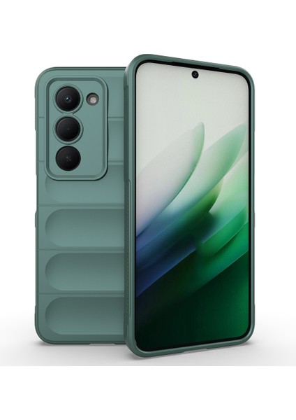 Xiaomi Redmi 15 Kılıf Flannel Etnik Tpu Dalgalı Kapak