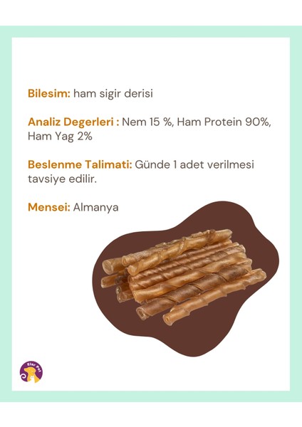 Chewbone Köpek Diş Bakımı Temizliği Burgu Ödül Çiğneme Çubuğu Kemiği 50LI 300GR fırsatları