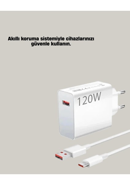 120W Mi Turbo Destekli Hızlı Şarj Cihazı Type-C Uyumlu Akım Korumalı indirimleri