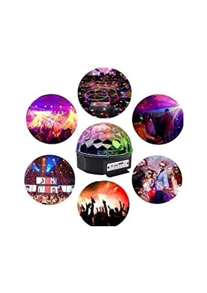 LED Işıklı Bluetooth Özellikli Disko Topu Sd Kart ve USB Bellek Girişli Hoparlör modelleri