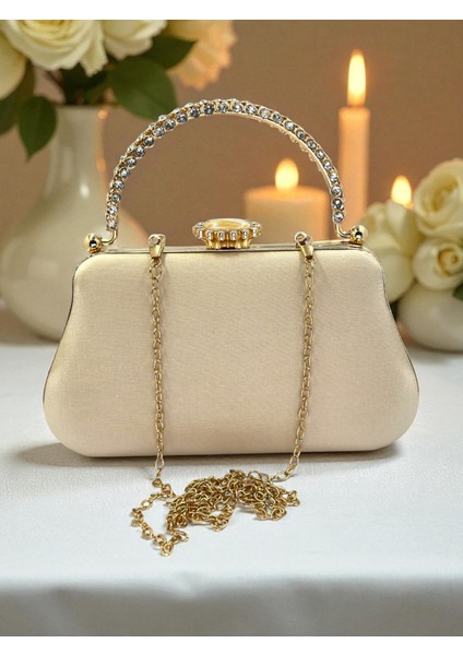 Renk Simli Saten Kristal Taşlı Saplı Kadın Abiye Çanta Düğün Nişan Mezuniyet indirimleri