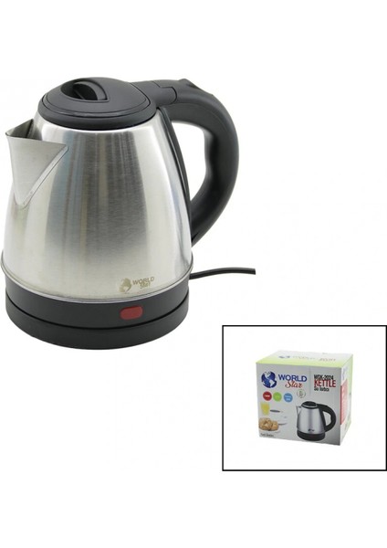 1500W 1.2LT PASLANMAZ ÇELİK KETTLE SU ISITICI OTEL TİPİ WSK-2024 (4887)