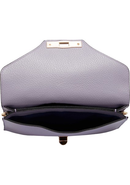 Lila Hakiki Deri Kadın Çapraz Askılı Çanta - S24Y1BC79475-P5M