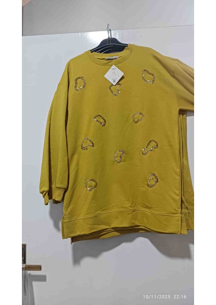 ​pul Detaylı Rahat Kesim Tunik Sweatshirt fiyatları