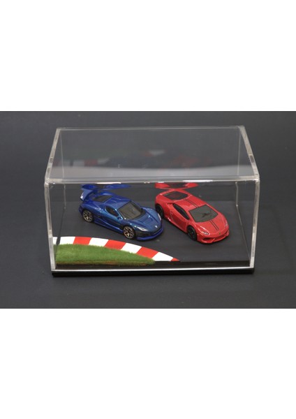 Race Track Dioraması – 1/64 Ölçek Yarış Pisti Sahnesi modelleri