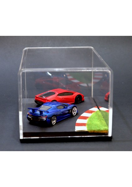 Race Track Dioraması – 1/64 Ölçek Yarış Pisti Sahnesi indirimleri