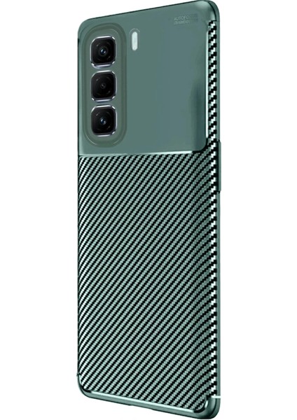 Infinix Hot 50 Pro Plus 4g Auto Focus Karbon Kapak - Koyu Yeşil modelleri