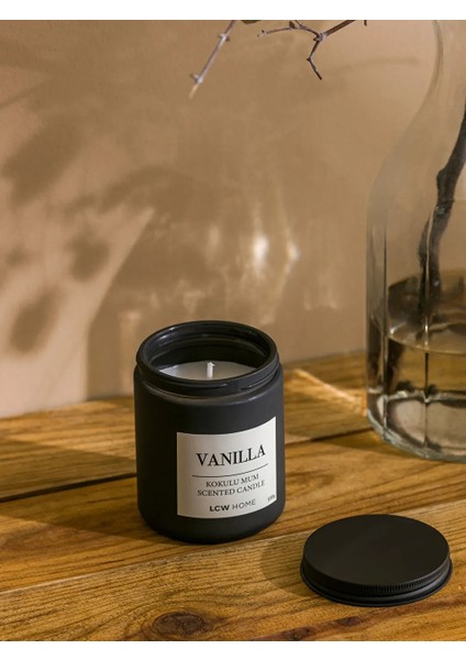 Home Siyah Vanilya Kokulu Bardak Mum 180 gr modelleri