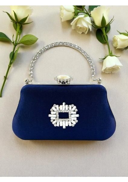 Renk Simli Saten Kristal Taşlı Saplı Kadın Abiye Çanta Düğün Nişan Mezuniyet modelleri