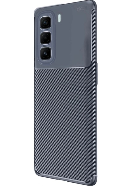 Infinix Hot 50 Pro Plus 4g Auto Focus Karbon Kapak - Lacivert fiyatları