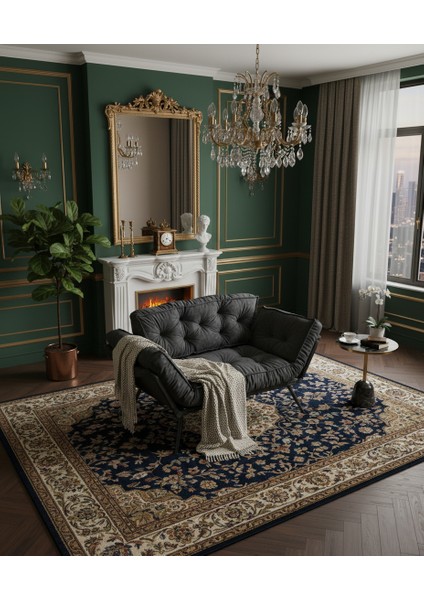 Prestige Living Collection – Yataklı Ikili Kanepe | Mekanizmalı Çekyat | Katlanır & Açılır Kollar | Füme