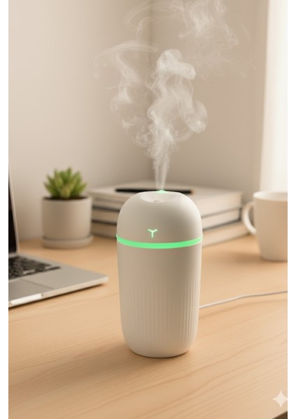 KT-H09 420 ml Taşınabilir Mini USB Hava Nemlendirici | Araç ve Ofis Için Renkli Işıklı