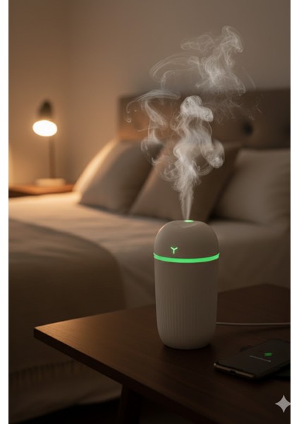 KT-H09 420 ml Taşınabilir Mini USB Hava Nemlendirici | Araç ve Ofis Için Renkli Işıklı fırsatları