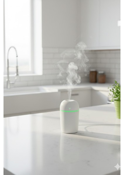 KT-H09 420 ml Taşınabilir Mini USB Hava Nemlendirici | Araç ve Ofis Için Renkli Işıklı indirimleri