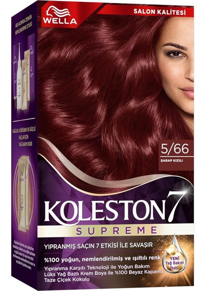 Koleston Kit 5-66 Şarap Kızılı Saç Boyası fiyatları