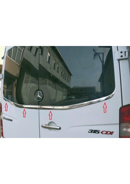 Mercedes Sprinter W906 Krom Arka Cam Alt Çıtası 2006 Üzeri modelleri