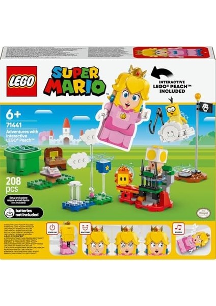 Super Mario Interaktif Peach ile 71441 - - 6 Yaş ve Üzeri Çocuklar Için Yaratıcı Oyuncak Yapım Seti (208 Parça) fiyatları