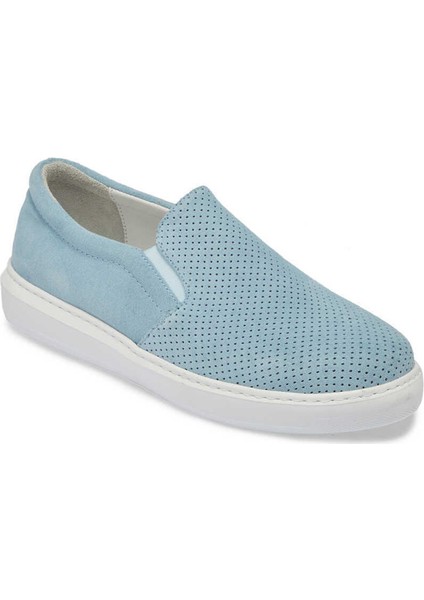 Mavi Hakiki Süet Deri Kadın Loafer - K24I1AY67368-S2U indirimleri