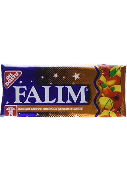 Falim Şekersiz Sakız Karışık Meyve Aromalı 5 Li 7 G x 20 Adet modelleri