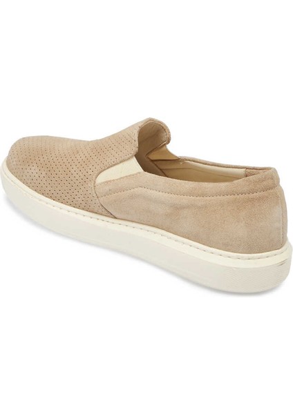 Bej Hakiki Süet Deri Kadın Loafer - K24I1AY67368-B79