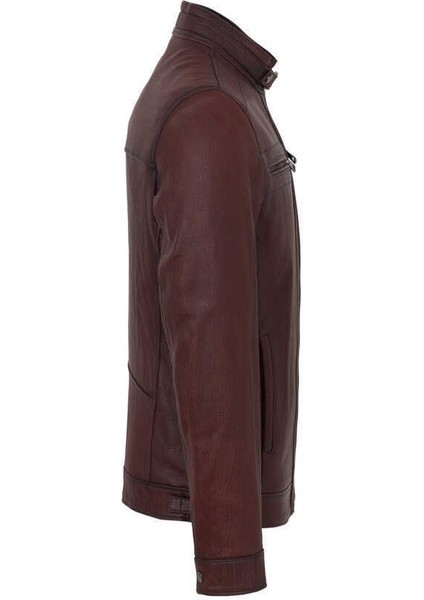 Kahve Hakiki Deri Erkek Hakiki Deri Mont - E23KDM310542-R4W