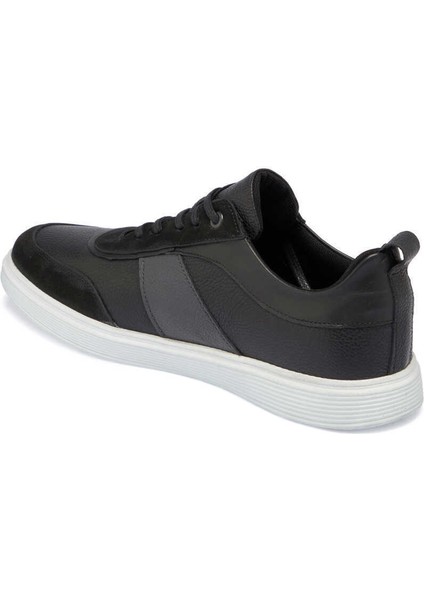 Siyah Hakiki Deri Erkek Sneaker - E24I1AY56842-A23