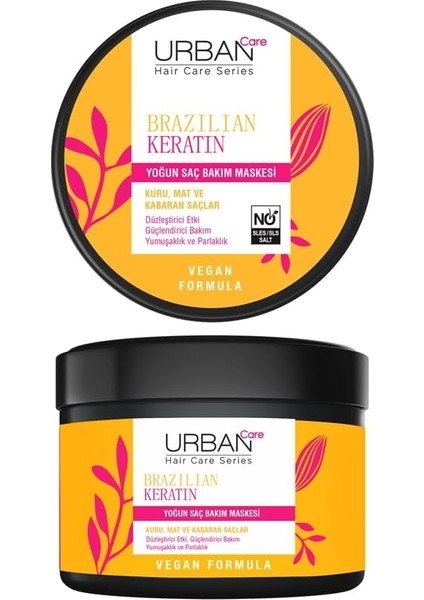 Urban Care Brazilian Keratin Yoğun Saç Bakım Maskesi, 230 ml