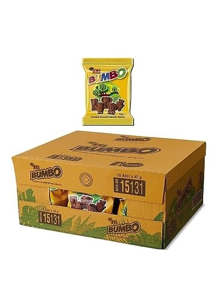 Eti Bumbo Portakal Aromalı Kakaolu Bisküvi 42 G x 24 Adet fiyatları
