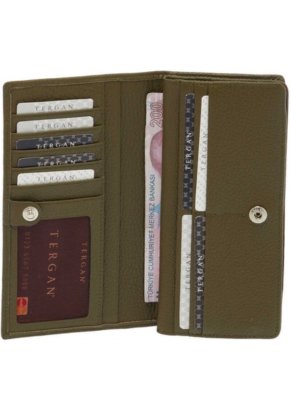 Yeşil Hakiki Deri Kadın Cüzdan - S1CB00005685-T7N