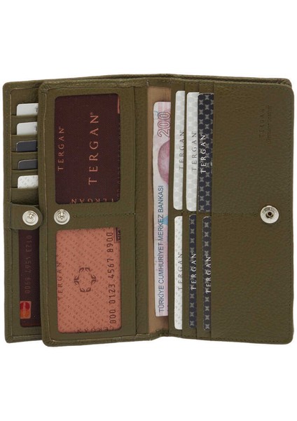 Yeşil Hakiki Deri Kadın Cüzdan - S1CB00005685-T7N