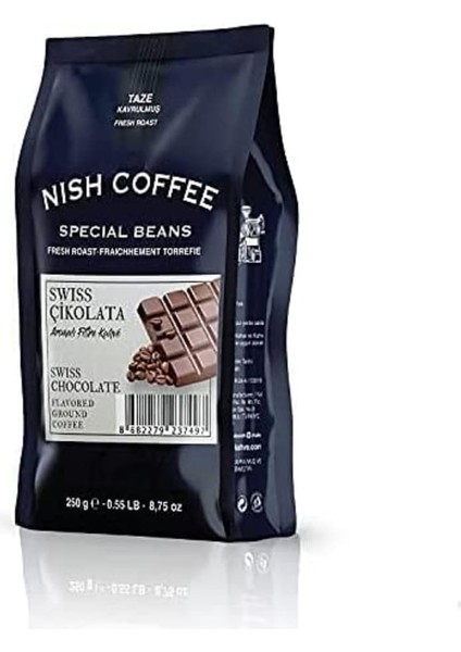 Nish Swiss Çikolata Aromalı Filtre Kahve 250 gr modelleri