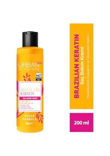Urban Care Brazilian Keratin Saç Bakım Kremi, 200 ml fiyatları