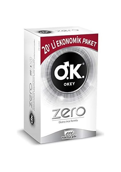 Okey Zero 20'li Ekonomik Prezervatif