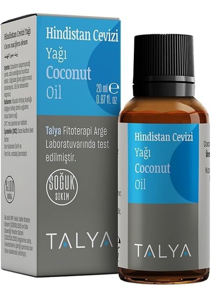 Talya Hindistan Cevizi Yağı 20 ml Aromasız Renkli